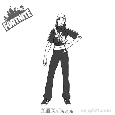 Free printable Chill Challenger 02 Coloring Page - Free PDF Printable Fortnite Coloring Sheets coloring page
